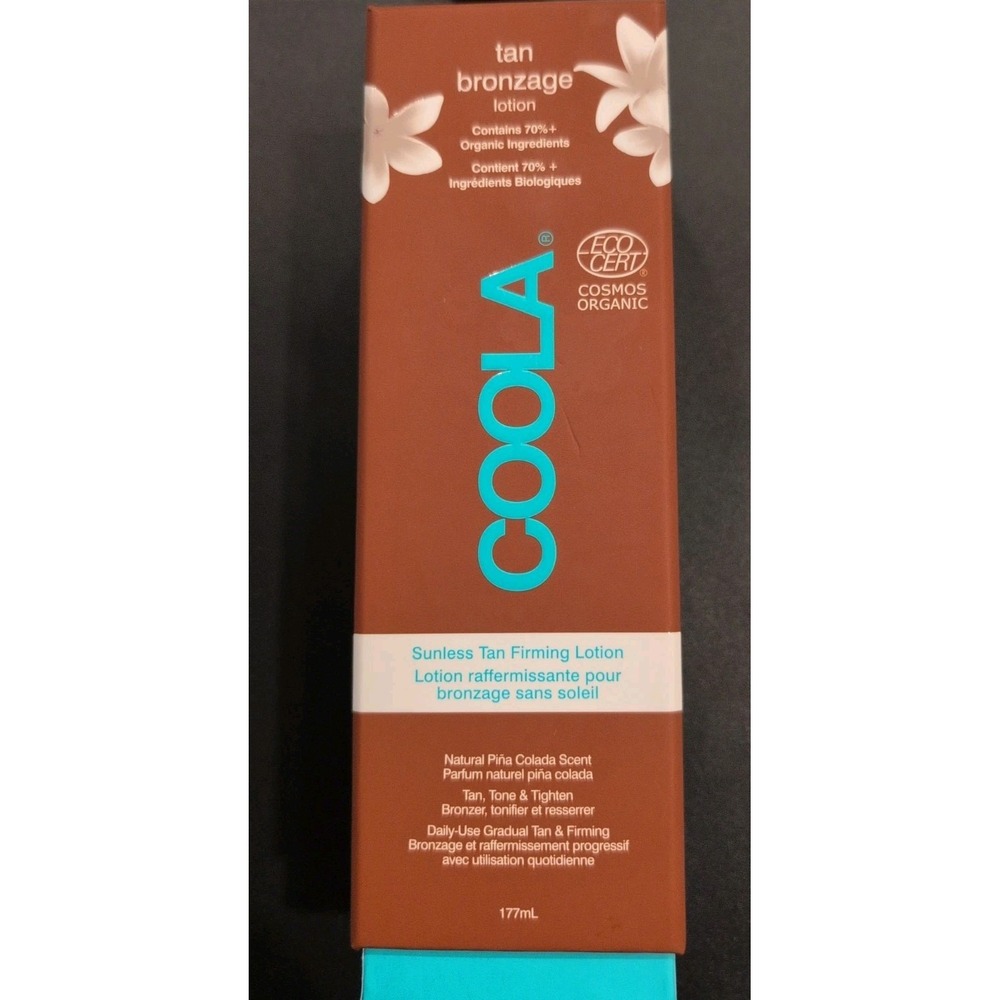Coola Sunless Tan Lotion Natural Piña Colada Scent 177ml-New in Box